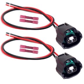 2pcs 2-Way License Plate Light Connector Compatible with 2008-2013 Toyota Tundra Harness Plug 98980-11168