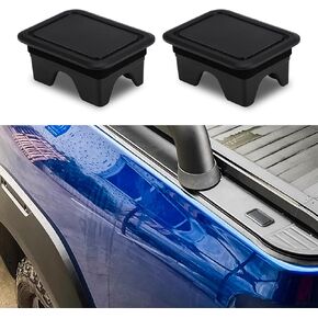2PCS Bed Rail Stake Pocket Covers, Truck Stake Pocket Covers, Dustproof Truck Bed Hole Plugs, Truck Bed Accessories Rear Truck Holes Covers Compatible with Dodge Ram 1500 2500 3500 2019-2022