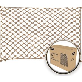 Jute Hemp Rope Nets for Safety and Decoration: Indoor & Outdoor Use, Kids' Climbing, and Versatile Protection (3ft x 6ft)