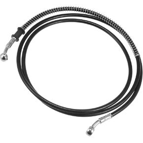 ACROPIX 74.8" Length 10mm ID Motorcycle Hydraulic Brake Line Oil Hose Pipe Stainless Steel Braided Cable for ATV Motocross Sport Bikes Street Bikes Black Car Parts