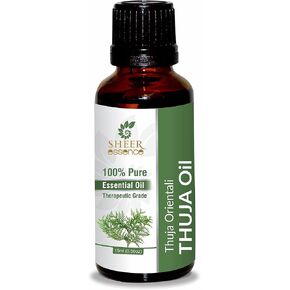 Thuja Oil -(Thuja Orientali)- Essential Oil 100% Pure Natural Undiluted Uncut Therapeutic Grade Oil 0.51 Fl.OZ