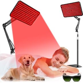 HALIDODO Red Light Therapy for Body, 940nm Red Light Therapy Lamp with Adjustable Stand, Infrared Light Therapy for Body, 660nm Red Light Lamp&850nm Redlight Therapy Device for Body Head Pet