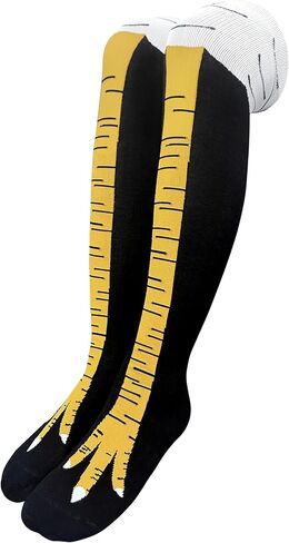 هدايا كوين بطل أبيض للبالغين للبالغين جوارب أقدام الدجاج للنساء الجوارب المضحكة هدايا جوارب ساق الدجاج للنساء in Kuwait