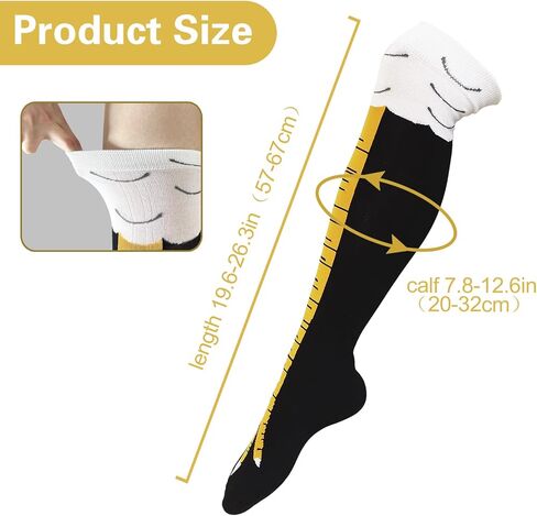 هدايا كوين بطل أبيض للبالغين للبالغين جوارب أقدام الدجاج للنساء الجوارب المضحكة هدايا جوارب ساق الدجاج للنساء in Kuwait