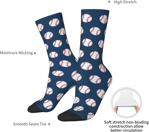 Football Socks For Women Men Soft Breathable Novelty Crew Socks Athletic Socks Funny Crazy Dress Socks in Kuwait