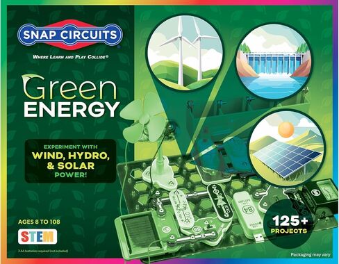 Snap Circuits Snaptricity، مجموعة استكشاف الإلكترونيات (بناء الجذع)، للأطفال بعمر 8 سنوات فما فوق in Kuwait