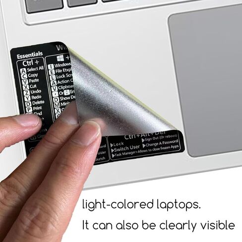 Windows Shortcut Sticker-2 Pack Microsoft Windows + Word/Excel Quick Reference Guide Keyboard Shortcut Stickers, Laptop Keyboard Shortcuts Stickers for Any PC Laptop or Desktop in Kuwait