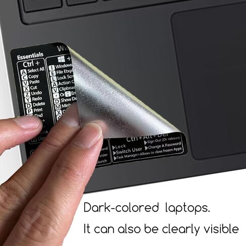 Windows Shortcut Sticker-2 Pack Microsoft Windows + Word/Excel Quick Reference Guide Keyboard Shortcut Stickers, Laptop Keyboard Shortcuts Stickers for Any PC Laptop or Desktop in Kuwait