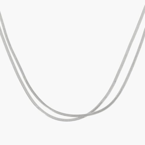 Women's Signature Snake Chain Layered Necklace in Saudi Arabia