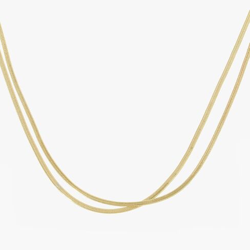 Women's Signature Snake Chain Layered Necklace in Saudi Arabia