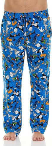 Mens Pajama Pants - Looney Tunes Pajama Mens Lounge Pants with Pockets and Adjustable Waistband (Sizes: S-XL) in Saudi Arabia