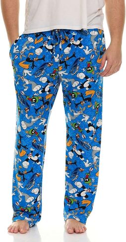 Mens Pajama Pants - Looney Tunes Pajama Mens Lounge Pants with Pockets and Adjustable Waistband (Sizes: S-XL) in Saudi Arabia