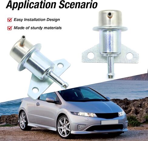 PR4147 Fuel Pressure Regulator, Replacement for Honda Civic Civic del Sol CR-V 3.0 Bar, Replaces 158-0676 16740-P2E-A01 23050 5G1173 23050 in Saudi Arabia