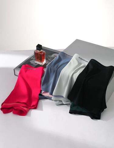Arjen Kroos Men's Boxer Briefs Breathable Dual Colors Seamless Modal Mens Trunks Underwear with Support Pouch 4 Pack in Saudi Arabia
