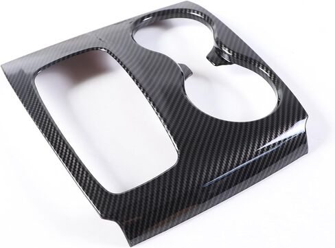 Gear Shift Panel Cover for Honda Pilot 2016-2020/ Honda Ridgeline 2017-2020, Gear Shift Knob Console Panel Trim, ABS Center Console Cup Holder Frame Anti-Scratch Protector Accessories (Carbon Fiber) in Saudi Arabia