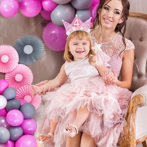 ديكورات عيد الميلاد الثالثة للفتيات عيد ميلاد عقال التاج و Glitter Princess Star Wands Hair Accessor in Kuwait