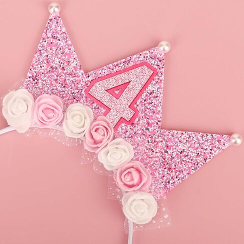 ديكورات عيد الميلاد الثالثة للفتيات عيد ميلاد عقال التاج و Glitter Princess Star Wands Hair Accessor in Kuwait