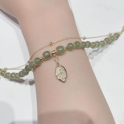 ZMANYIJEW Natural Jade Bamboo Beaded Bracelet New Chinese Style Jade Bracelet for Women Exquisite Lucky Hotan Jade Bracelet Jewelry in Saudi Arabia