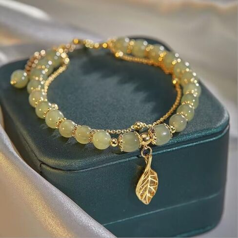 ZMANYIJEW Natural Jade Bamboo Beaded Bracelet New Chinese Style Jade Bracelet for Women Exquisite Lucky Hotan Jade Bracelet Jewelry in Saudi Arabia