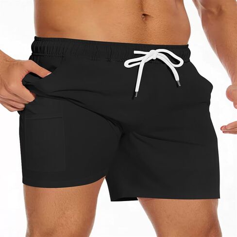 Mens Swim Trunks Quick Dry Board Shorts with Mesh Lining Breathable Fit Beach Shorts Hawaii Swimwear Bathing Suits in Saudi Arabia