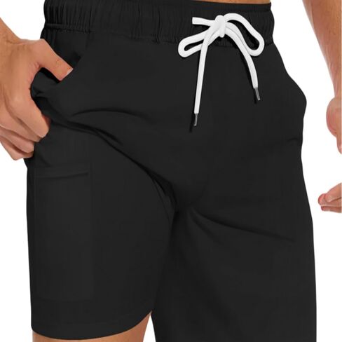 Mens Swim Trunks Quick Dry Board Shorts with Mesh Lining Breathable Fit Beach Shorts Hawaii Swimwear Bathing Suits in Saudi Arabia