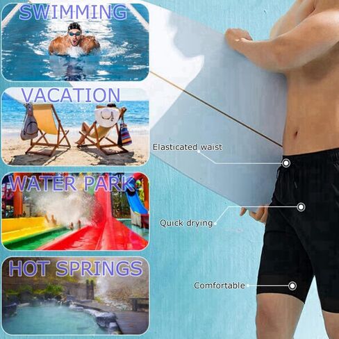 Mens Swim Trunks Quick Dry Board Shorts with Mesh Lining Breathable Fit Beach Shorts Hawaii Swimwear Bathing Suits in Saudi Arabia