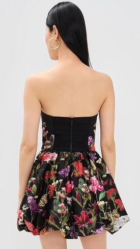 alice + olivia Women's Asha Strapless Structured Bubble Hem Mini Dress in Saudi Arabia