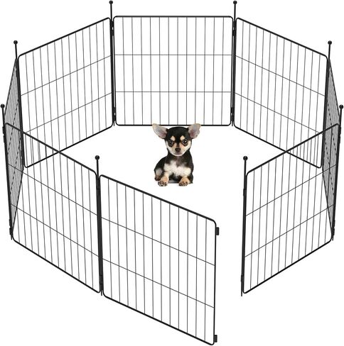FXW MiniPaws Dog Playpen, Indoor, Yard & RV Camping, 20" H, 8 Panels in Saudi Arabia