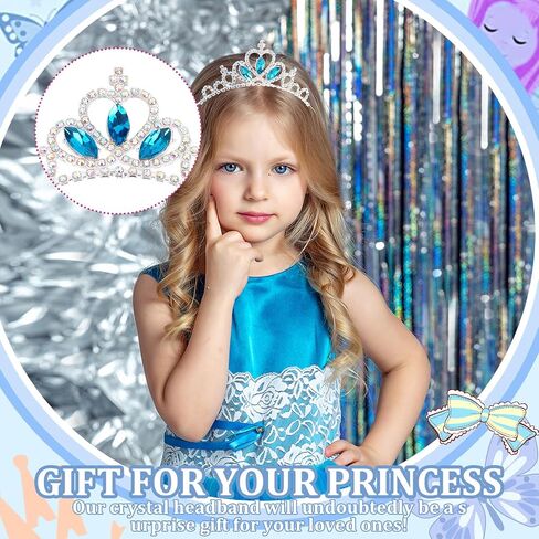 Gold & Yellow Crown Headband for Girls - Crystal Princess Tiara Crown - Birthday, Pageant, Halloween Party in Saudi Arabia