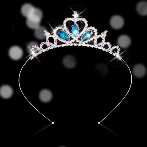 Gold & Yellow Crown Headband for Girls - Crystal Princess Tiara Crown - Birthday, Pageant, Halloween Party in Saudi Arabia