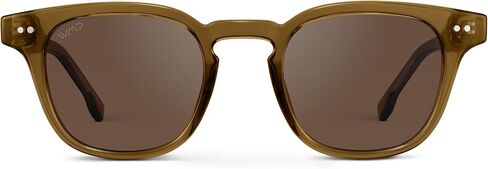 WMP Eyewear - Men's Retro Keyhole Polarized Square Sunglasses, Premium Acetate Frame with Modern Classic Design in Saudi Arabia