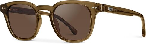 WMP Eyewear - Men's Retro Keyhole Polarized Square Sunglasses, Premium Acetate Frame with Modern Classic Design in Saudi Arabia