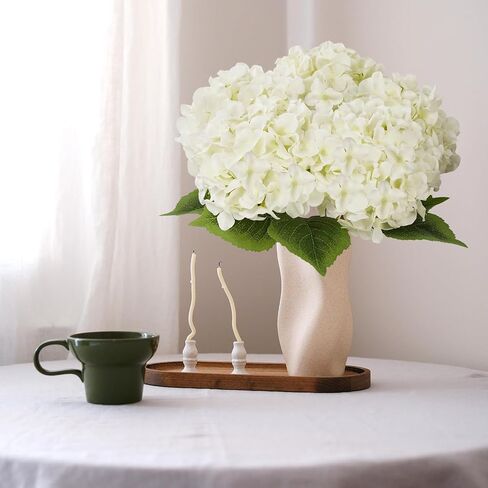 5pcs زهور الكوبية الاصطناعية الخضراء ، قطب الكوبية مع الأوراق النابضة بالحياة ، 20 بوصة زهرة الكوبية الكبيرة ، زخارف الكوبية المزيفة للداخل الداخلي مركزية مركزية مزهرية الحزب in Kuwait