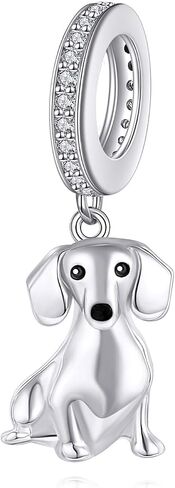 Dachshund Charm S925 Sterling Silver Dachshund Bead Gifts Cute Animal Dog Jewelry Gifts for Women Dachshund Lovers in Saudi Arabia