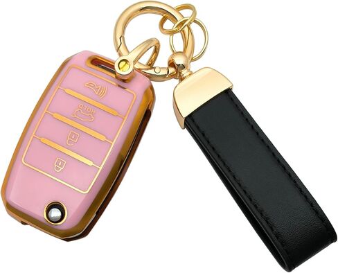 TPU Key Fob Cover fit for Kia Sorento Sportage Rio Soul Forte Optima Carens Picanto Flip Keyless Entry Key Fob in Saudi Arabia