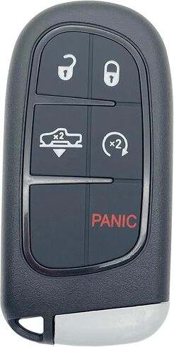 Replacement Smart Key Fob Shell Keyless Entry Remote Car Key Fob Cover Case Fits for Jeep Cherokee 2014-2020, GQ4-54T (5 Buttons A) in Saudi Arabia