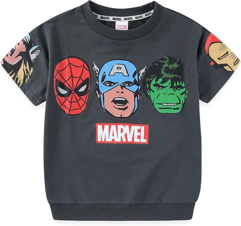 Marvel Avengers Boys 2 Piece Shirt and Shorts Outfit Set for Toddler and Big Kids in Saudi Arabia