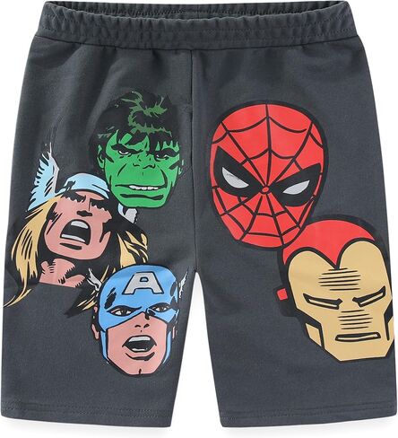 Marvel Avengers Boys 2 Piece Shirt and Shorts Outfit Set for Toddler and Big Kids in Saudi Arabia