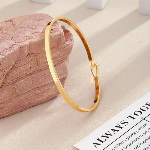أساور الذهب Ascomy للنساء 14K الذهب/الأساور المطلي بالفضة لؤلؤة Link Devil's Eye Charm سوار القلب المكعب Zirconia Leaf Charm Bangle Lock Bangle in Kuwait