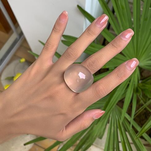 Colorful Chunky Acrylic Ring for Women,Vintage Statement Stackable Rings Candy Color Knuckle Finger Rings Y2K Fashion Classic Jewelry in Saudi Arabia