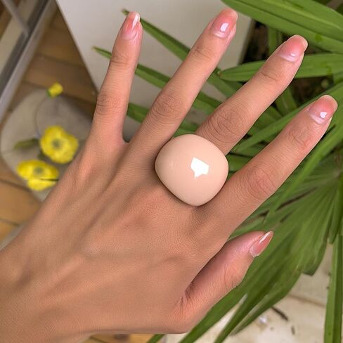 Colorful Chunky Acrylic Ring for Women,Vintage Statement Stackable Rings Candy Color Knuckle Finger Rings Y2K Fashion Classic Jewelry in Saudi Arabia