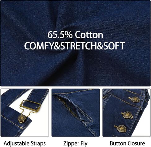 Mens Denim Shorts Bib Overall Jean Romper Casual Loose Fit Walkshort Summer Jumpsuit Coveralls with Zipper in Saudi Arabia