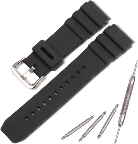 Silicone watch strap Compatible with Casio MDV106 series AMW320R AMW320D outdoor sports watch band 22mm unisex wristband in Saudi Arabia