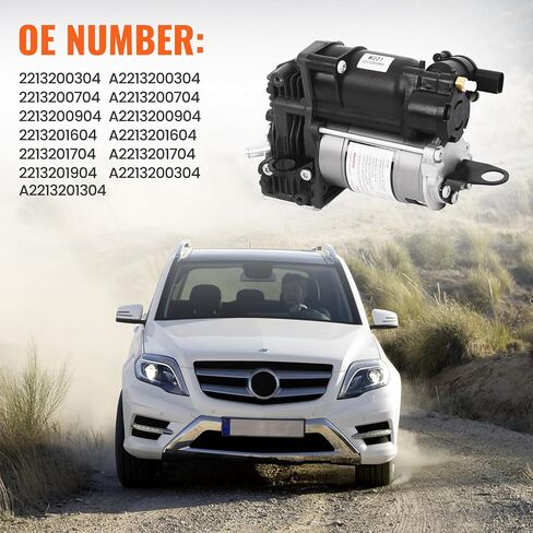 2213201604 مضخة ضاغط التعليق الهوائي متوافقة مع MER-CEDES Benz W211 CL216 S350 S400 S450 S550 S600 S63 AMG 2213200304 لـ MER-CEDES ML & GL CLASS W166 X166 AIR REKE in Kuwait