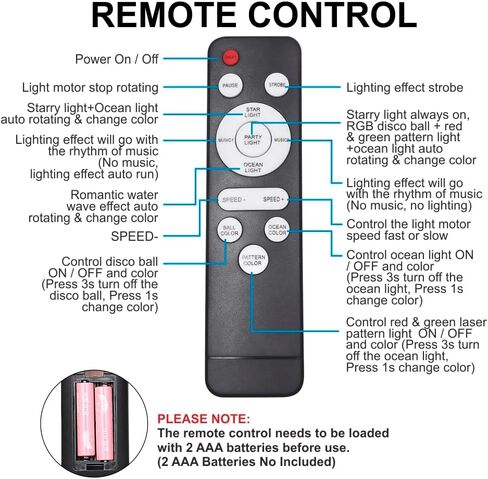 أضواء المسرح أضواء DJ، ضوء تأثير LED WorldLite 5 في 1 مع كرة سحرية، أضواء نمط LED Par وستروب LED/الأشعة فوق البنفسجية، رائعة لإضاءة المسرح والدي جي، وإضاءة حفلات الديسكو ونادي الكنيسة الزفاف in Saudi Arabia