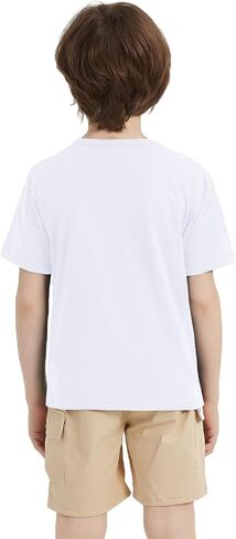 6 Pack Cotton Boys Kids Tshirts Short Sleeve Summer Tops Clothes Tee Shirts for Toddlers(Age 2-12) in Saudi Arabia