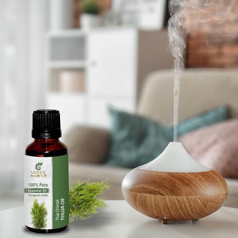 Thuja Oil -(Thuja Orientali)- Essential Oil 100% Pure Natural Undiluted Uncut Therapeutic Grade Oil 0.51 Fl.OZ in Saudi Arabia