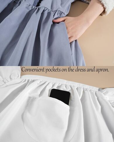 LTAKK Women Pioneer Dress Colonial Costume Prairie Pilgrim Dresses with Apron and Bonet in Saudi Arabia