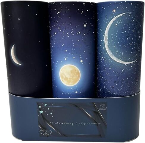 Cylinder Car Tissue Box Printed Heart Red White, Car Tissue Holder with 2-ply Facial Tissue Bulk-3 PK Tissue Holder for Car, Travel Tissue for Car Cup Holder, Car Tissue Round Container Kraft in Saudi Arabia