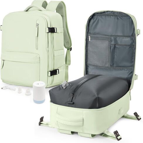 WINSPANSY تخزين كبير التخزين فراغ الانضغاط حقائب الظهر على ظهر حقيبة ظهر مع مضخة الملابس 18x14x8 العمل الشخصي العمل على الأعمال التجارية الكلية الكلية المحمولة. in Kuwait